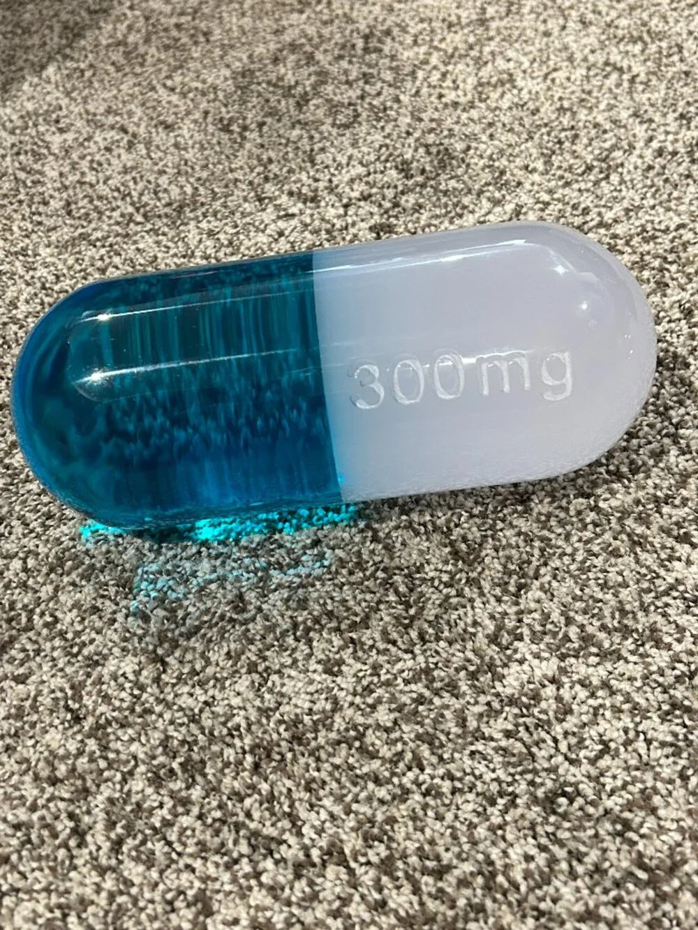 Jonathan Adler Medium Acrylic Pill - Blue